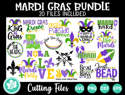 Mardi Gras SVG Bundle SVG TrueNorthImagesCA 