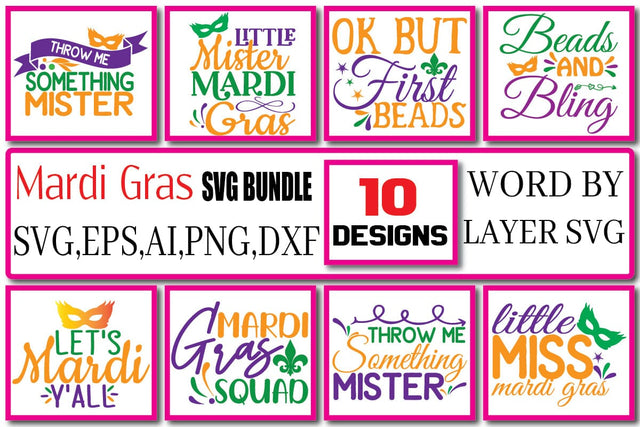Mardi Gras SVG Bundle Vol. 3 SVG Craftlabsvg24 