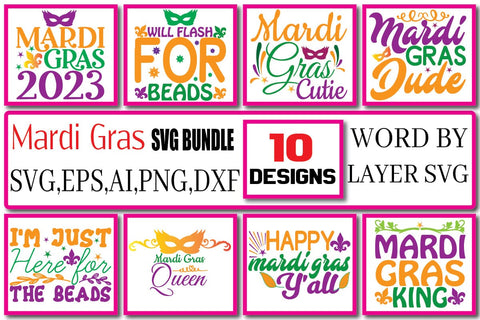 Mardi Gras SVG Bundle Vol. 4 SVG Craftlabsvg24 