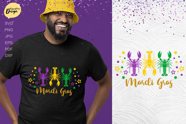 Mardi Gras SVG| Crawfish svg lobster | layered cut file SVG Klava P 