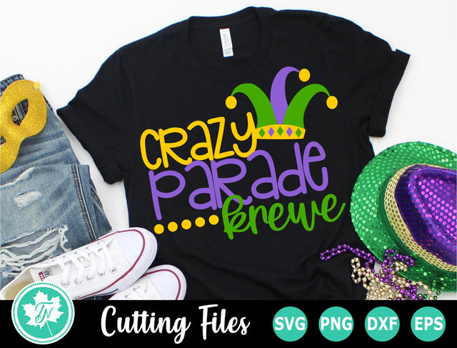 Mardi Gras SVG | Crazy Parade Krewe SVG SVG TrueNorthImagesCA 