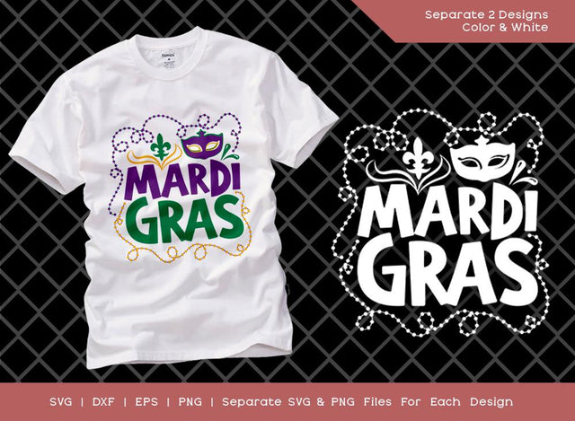 Mardi Gras SVG Cut File | Happy Mardi Gras Svg | Orleans Party Svg | Fat Tuesday Svg | Mardi Gras T-shirt Design SVG ETC Craft 