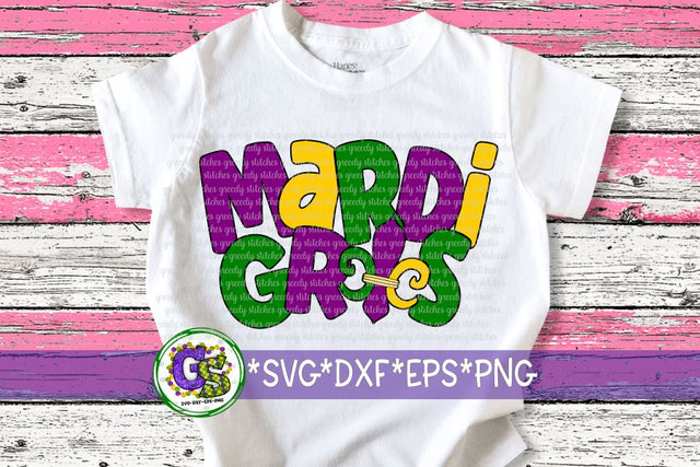 Mardi Gras SVG DXF EPS PNG SVG Greedy Stitches 