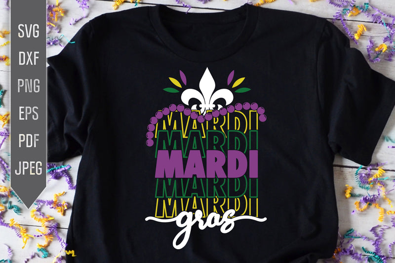 Mardi Gras Svg. Fat Tuesday Svg. New Orleans, Louisiana, Fleur de Lis. Mardi Gra Festival Celebration. Cricut, Silhouette dxf, png SVG Mint And Beer Creations 