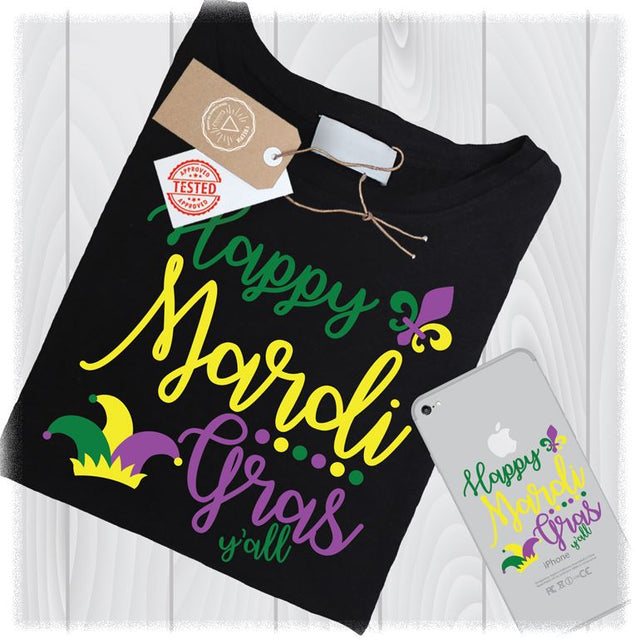 Mardi Gras SVG Files, Fat Tuesday SVG, Louisiana Svg, New Orleans Svg, Svg File, Svg Designs, Happy Mardi Gras Svg, Mardi Gras Svg Files SVG My Sew Cute Boutique 