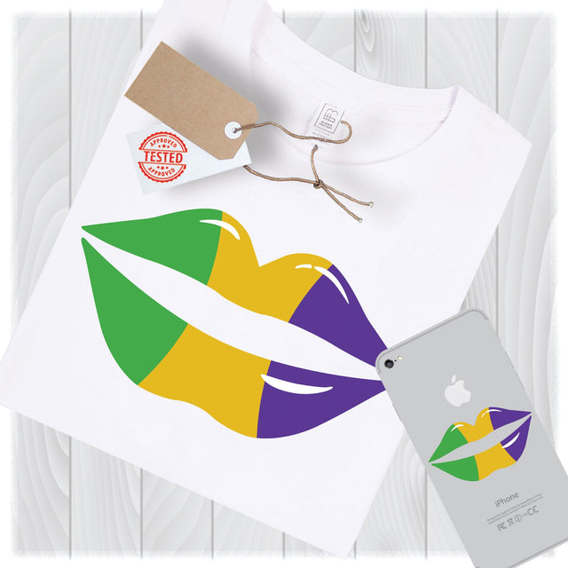 Mardi Gras Svg Files For Cricut Designs Svg Cut Files Silhouette Svg Cutting File Cricut Svg Files Dxf Files Mardi Gras Lips Svg Designs SVG My Sew Cute Boutique 