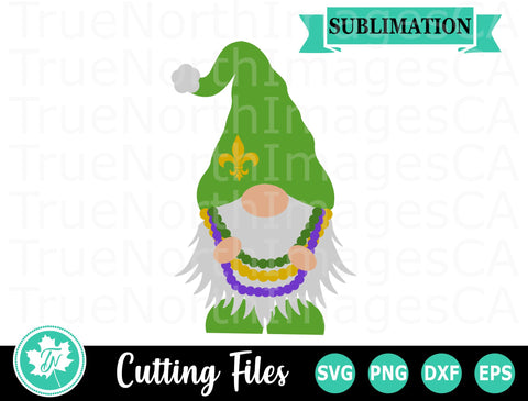 Mardi Gras SVG | Gnome SVG | Mardi Gras Beads SVG SVG TrueNorthImagesCA 