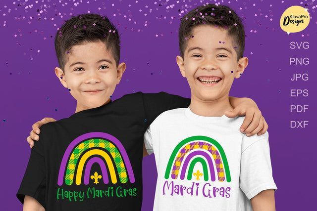Mardi Gras SVG| Happy Mardi Gras| Boho rainbow SVG Klava P 