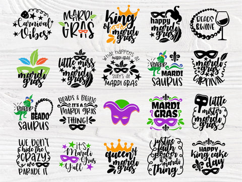 Mardi Gras SVG | Happy Mardi Gras Svg | Svg Bundle | Mardi Gras Cut File for Cricut and Silhouette | Mardi Gras Beads | Mardi Gras Quotes SVG TonisArtStudio 