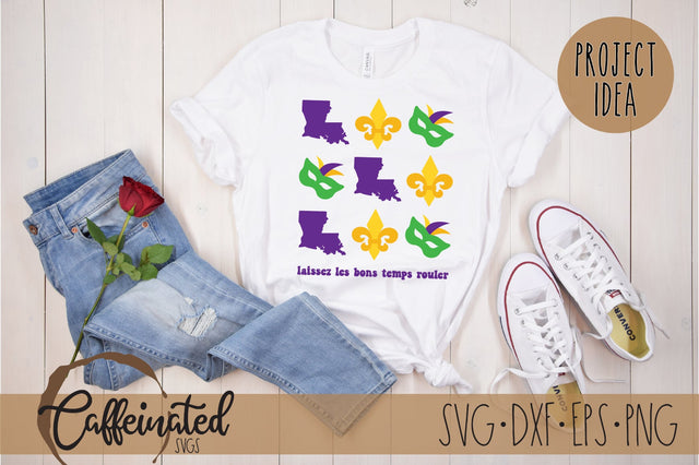 Mardi Gras SVG, Laissez Les Bons Temps Rouler svg SVG Caffeinated SVGs 