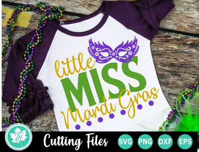Mardi Gras SVG | Little Miss Mardi Gras SVG SVG TrueNorthImagesCA 
