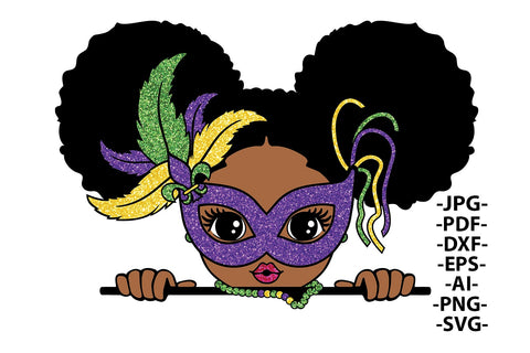 Mardi Gras Svg, Mardi Gras 2022, Mardi Gras Mask, Fat Tuesday svg, Carnival Mask svg, Black Girl Svg, Louisiana SVG, New Orleans SVG SVG 1uniqueminute 