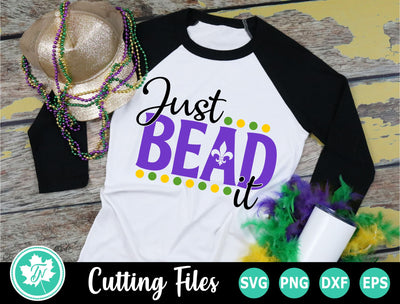Mardi Gras SVG | Mardi Gras Beads SVG | Just Bead It SVG SVG TrueNorthImagesCA 