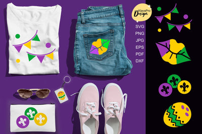 Mardi Gras SVG| Mardi Gras Clipart SVG | layered cut files SVG Klava P 