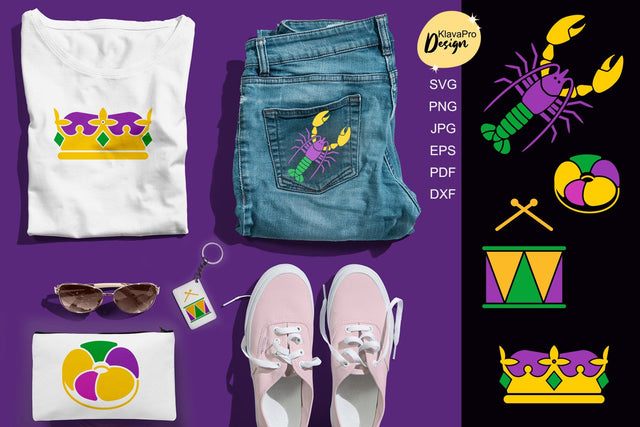 Mardi Gras SVG| Mardi Gras Clipart SVG | layered cut files SVG Klava P 