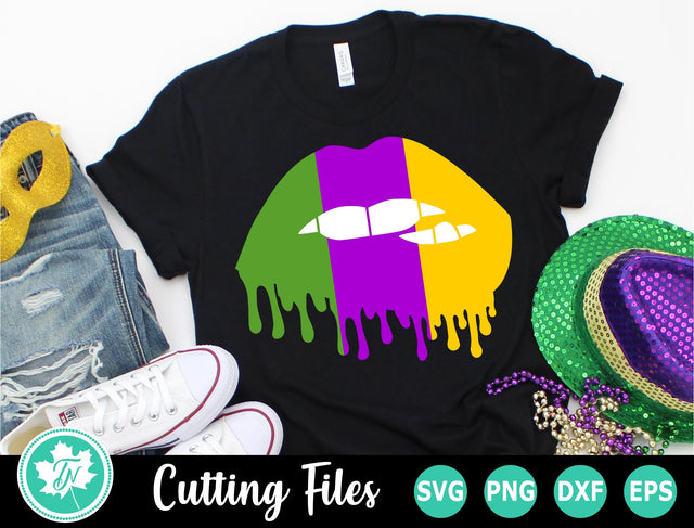 Mardi Gras SVG | Mardi Gras Lips SVG SVG TrueNorthImagesCA 