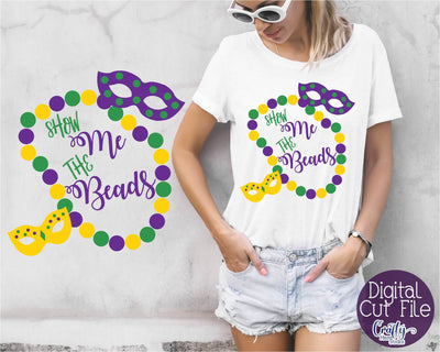 Mardi Gras SVG - Show Me The Beads SVG - New Orleans Svg SVG Crafty Mama Studios 