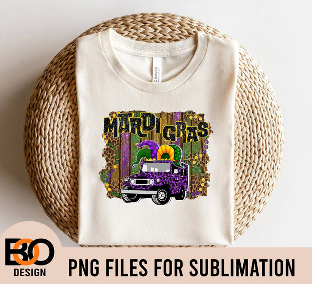 Mardi Gras Truck Png Sublimation Design,Mardi Gras Truck Png,Mardi Gras Png,Mardi Gras festival Png,Leopard Purple Truck,Digital Download Sublimation BOO-design 