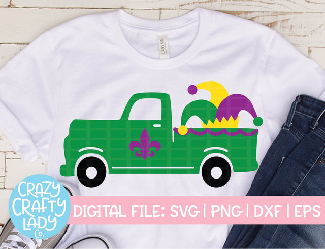 Mardi Gras Truck SVG Crazy Crafty Lady Co. 
