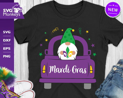 Mardi Gras Truck Svg, Mardi Gras Gnome SVG SvgMonkeys 