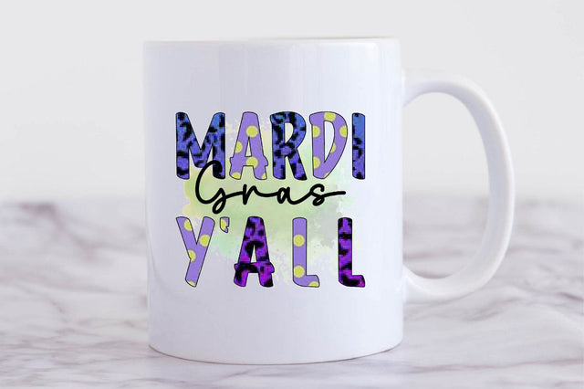 Mardi Gras y'all Sublimation Sublimation SVGista 