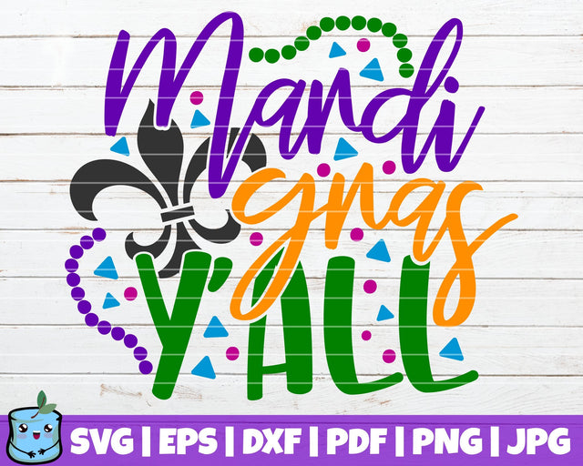 Mardi Gras Y'all SVG MintyMarshmallows 