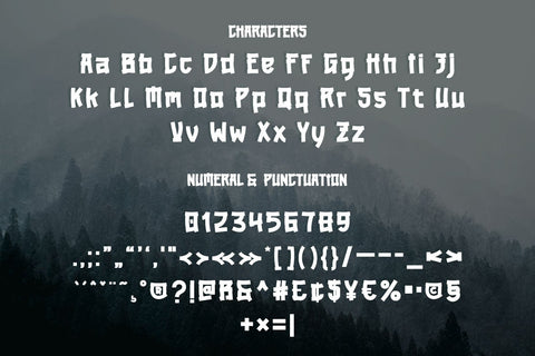 MAREKA - Japanese style font Font twinletter 