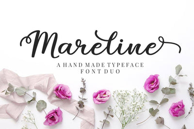 Mareline Script Font Duo Font Megatype 