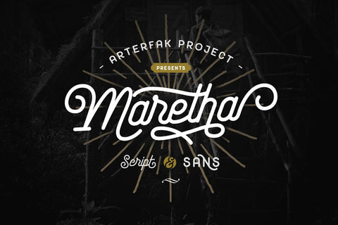 Maretha Font Duo Font Arterfak Project 