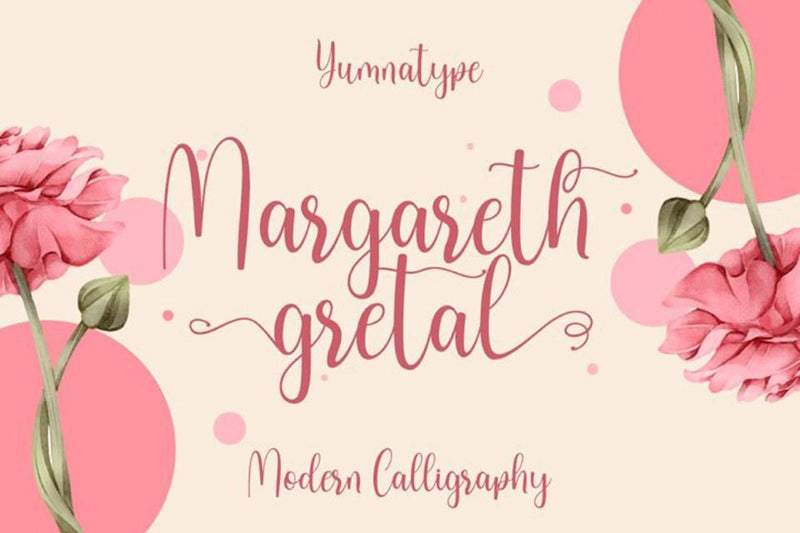 Margareth Gretal Font yumnatype 