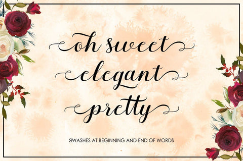 Margaretha Script Font AngelStudio 