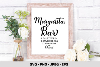 Margarita Bar SVG. Wedding bar sign. Party decorations SVG LaBelezoka 