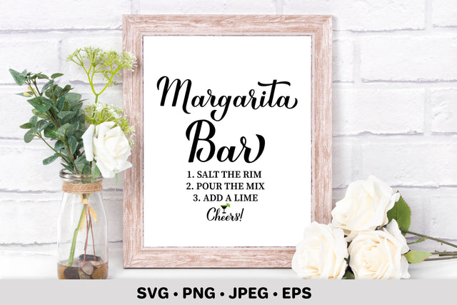 Margarita Bar SVG. Wedding bar sign. Party decorations SVG LaBelezoka 