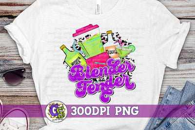 Margarita Blender Tender PNG for Sublimation Sublimation Greedy Stitches 