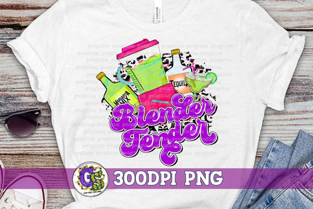 Margarita Blender Tender PNG for Sublimation Sublimation Greedy Stitches 