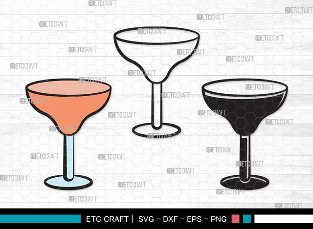 Margarita Glass SVG Cut File | Martini Glass Svg | Summer Svg | Wine Glass Svg | Lime Svg | Margarita Glass Clipart SVG ETC Craft 