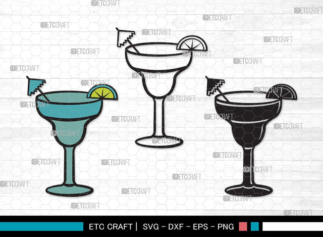 Margarita Glass SVG Cut File | Martini Glass Svg | Summer Svg | Wine Glass Svg | Lime Svg | Margarita Glass Clipart SVG ETC Craft 