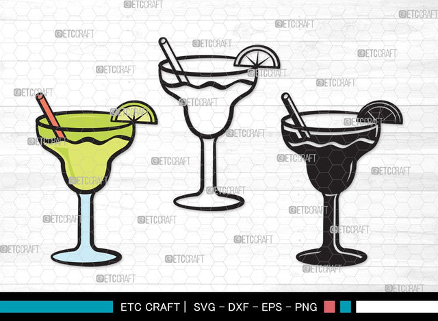 Margarita Glass SVG Cut File | Martini Glass Svg | Summer Svg | Wine Glass Svg | Lime Svg | Margarita Glass Clipart SVG ETC Craft 