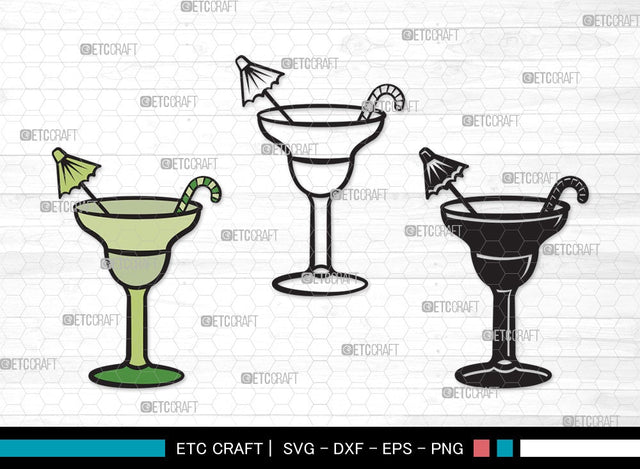 Margarita Glass SVG Cut File | Martini Glass Svg | Summer Svg | Wine Glass Svg | Lime Svg | Margarita Glass Clipart SVG ETC Craft 
