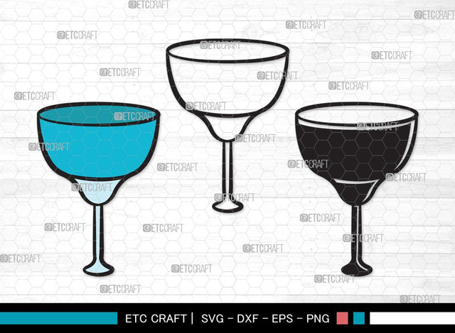 Margarita Glass SVG Cut File | Martini Glass Svg | Summer Svg | Wine Glass Svg | Lime Svg | Margarita Glass Clipart SVG ETC Craft 