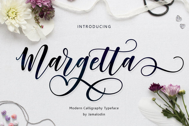 Margetta Script Font Jamaluddin 