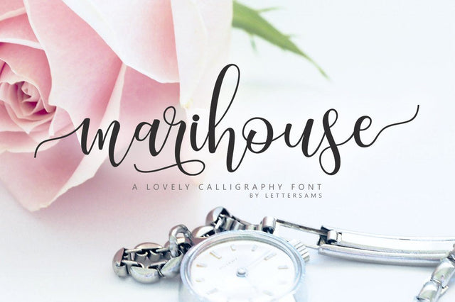 Marihouse Script SVG Lettersams 