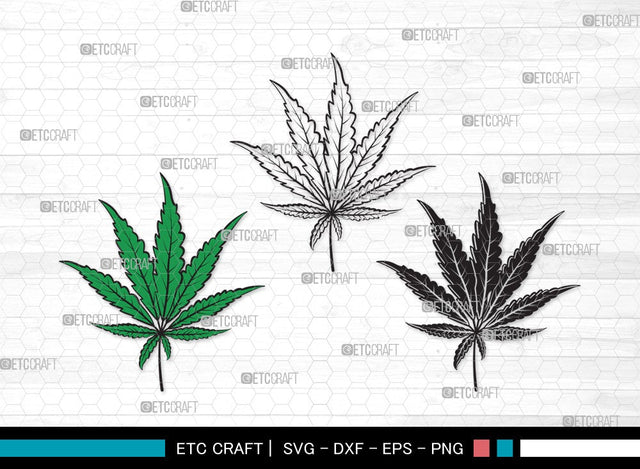 Marijuana Leaf SVG | Cannabis Svg | Weed Leaf Svg | Pot Leaf Svg | Smoke Svg | Marijuana Leaf Clipart SVG ETC Craft 