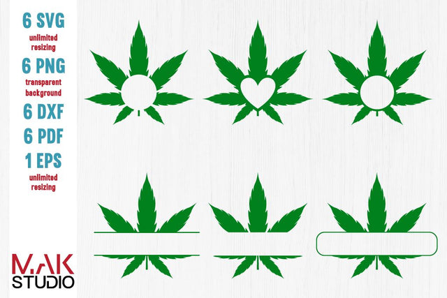 Marijuana monogram svg, Marijuana leaf monogram svg, Marijuana monogram frame svg, Cannabis svg, Marijuana svg, Marijuana leaf cut file SVG MAKStudion 