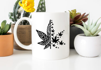 Marijuana Weed Leaf Mandala Adult Uncensored SVG Design SVG Crafting After Dark 