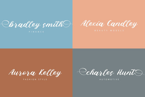 Marina - Modern Script Font Font Alpaprana Studio 