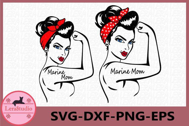 Marine Mom SVG SVG Lerastudio 