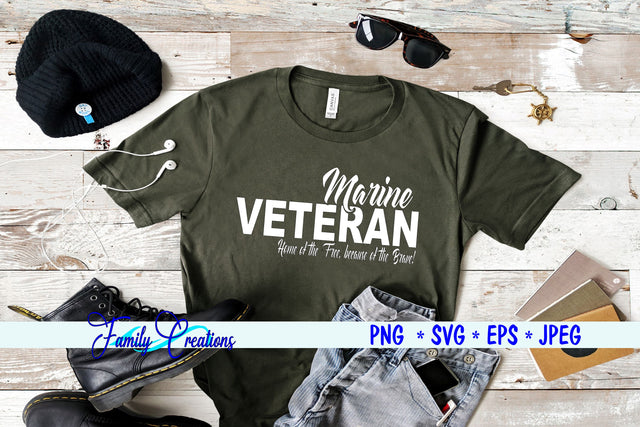Marine Veteran SVG Family Creations 