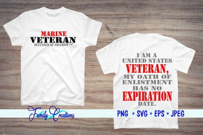 Marine Veteran SVG Family Creations 