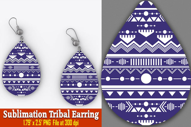 Marisol Tribal Earring Sublimation Ethnic Touch 